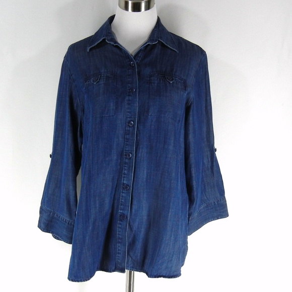 foxcroft denim shirt